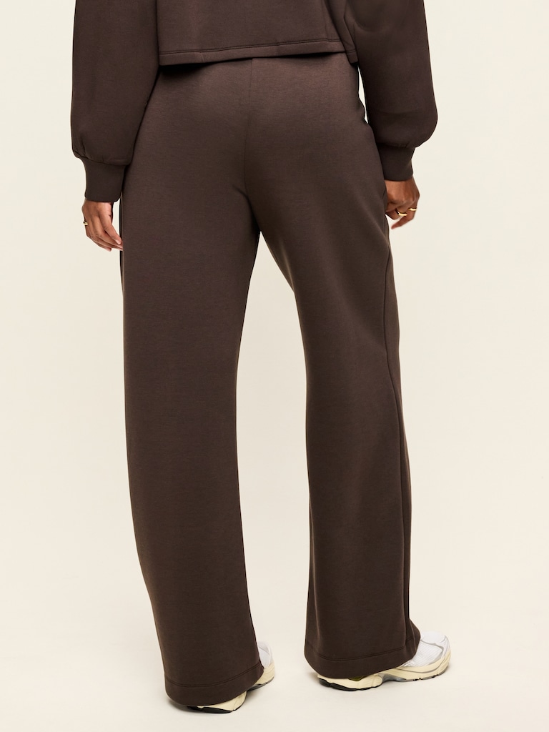 High-Waisted Bounce Fleece Wide-Leg Sweatpants
