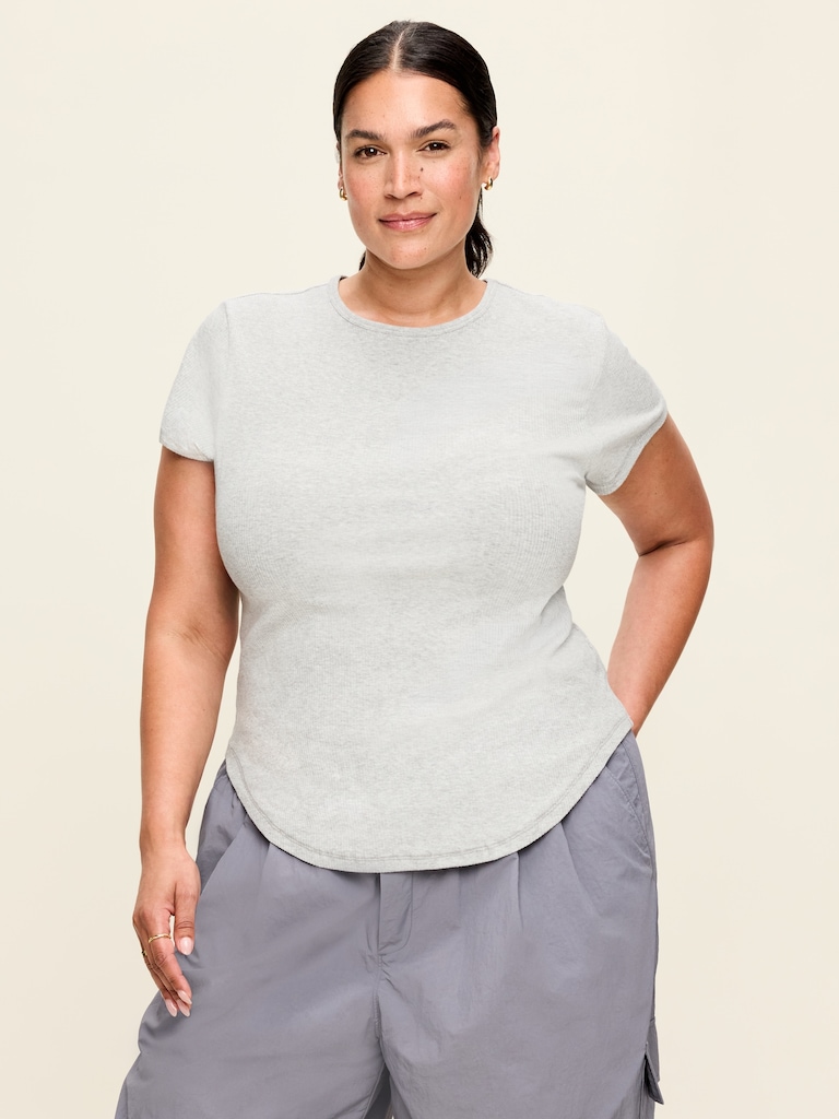 CloudLite Crew-Neck Ribbed T-Shirt