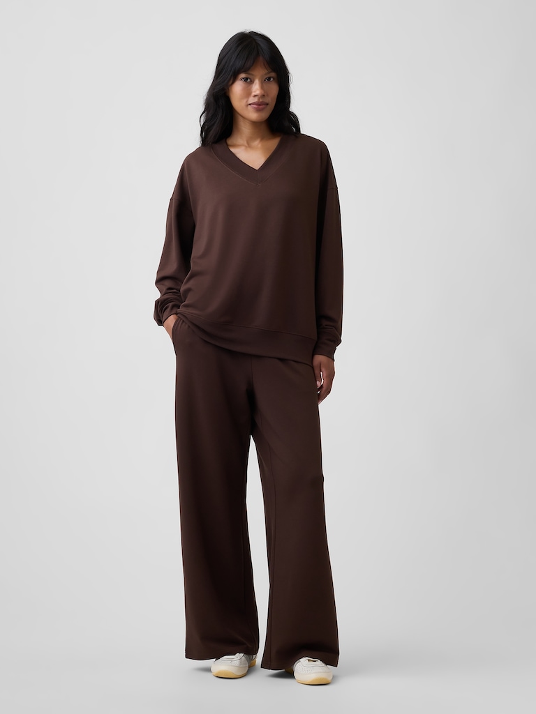 CloudLight Oversized V-Neck Sweatshirt