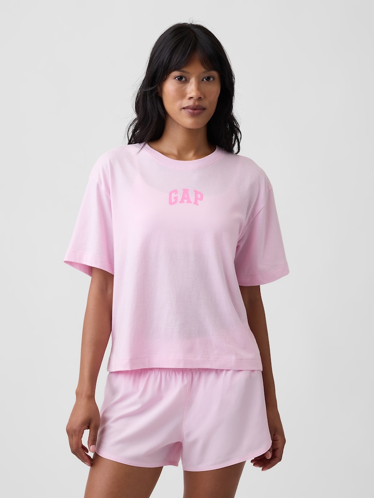 Relaxed Gap Mini Logo T-Shirt