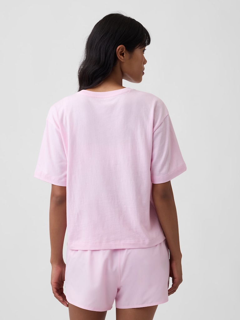 Relaxed Gap Mini Logo T-Shirt
