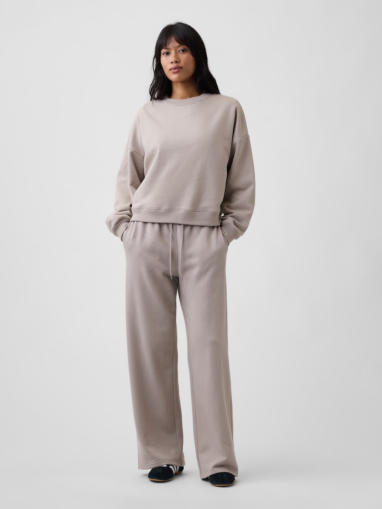 Relaxed Wedge Crewneck Sweatshirt