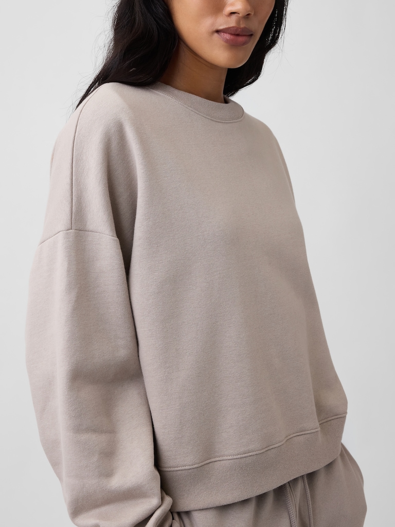 Relaxed Wedge Crewneck Sweatshirt