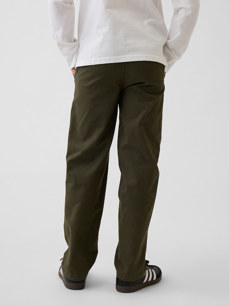 Kids Modern Uniform Loose Khakis