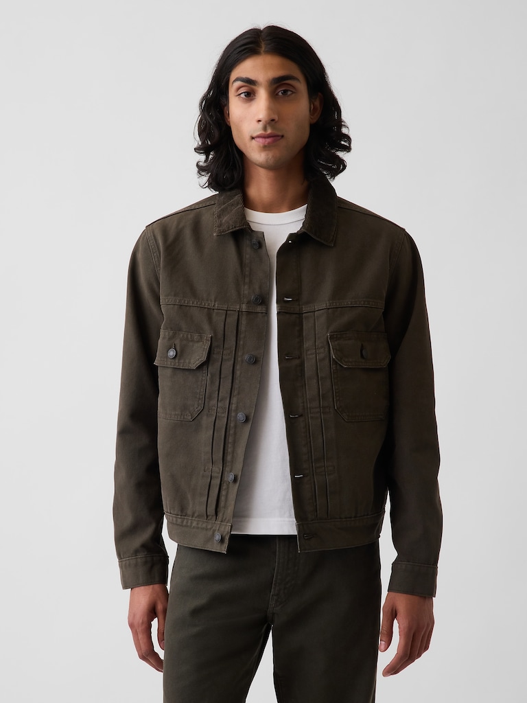 Canvas Denim Trucker Jacket