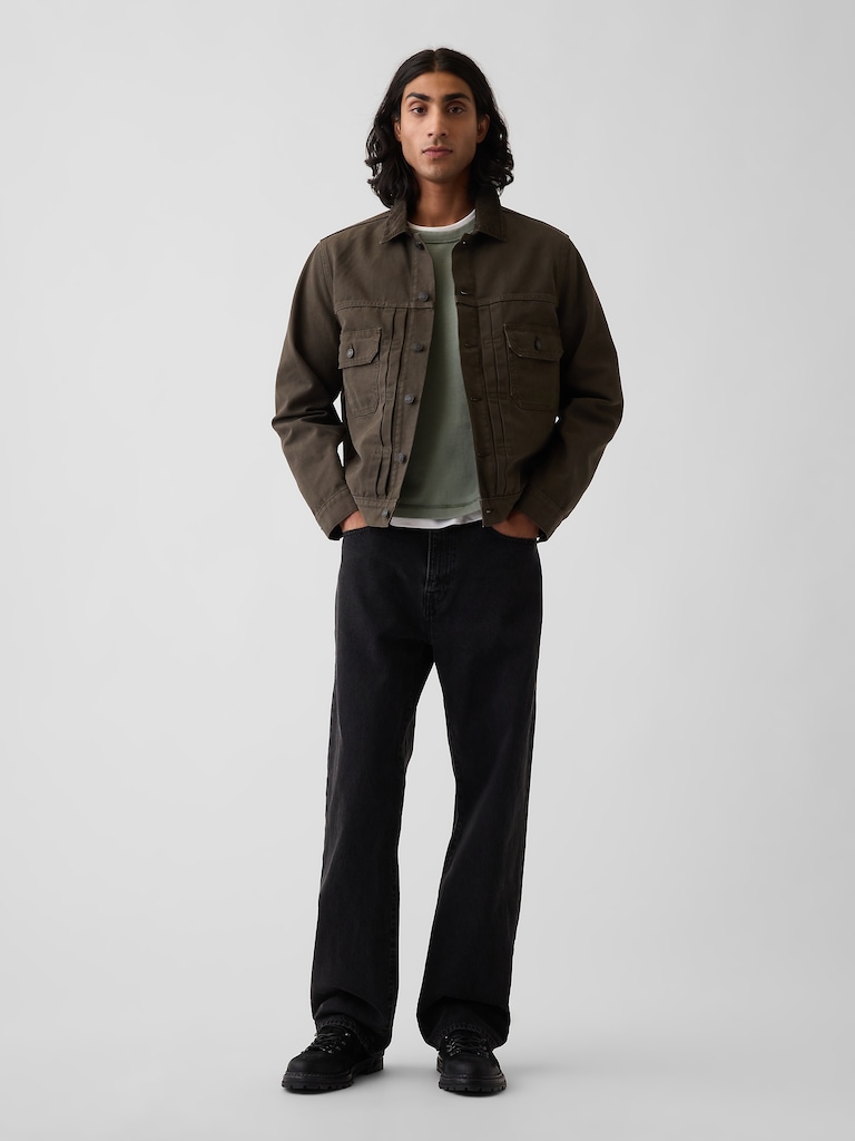 Canvas Denim Trucker Jacket