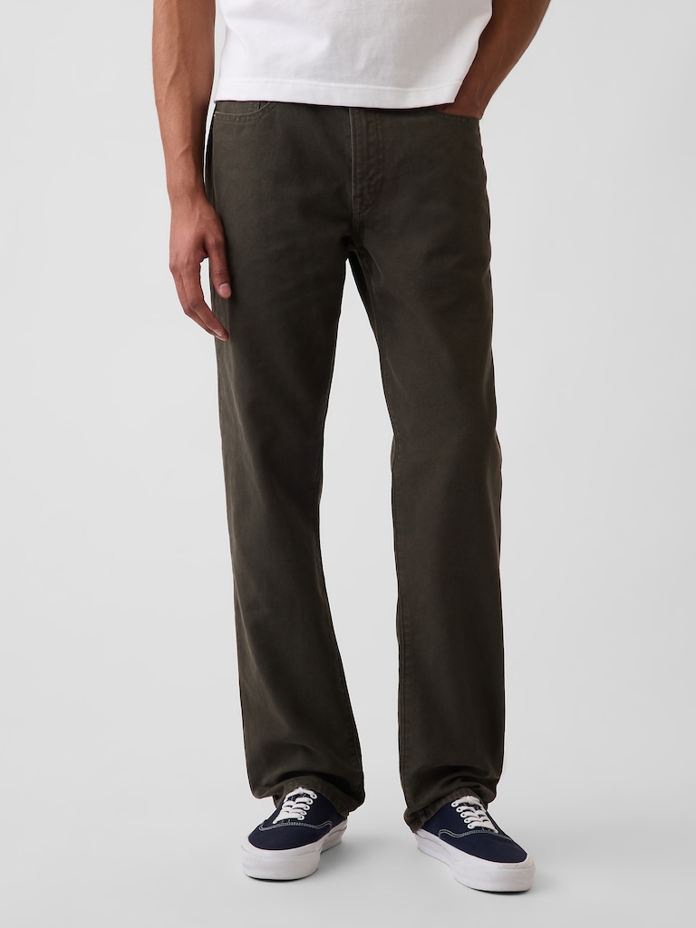 Canvas Relaxed Straight Jeans