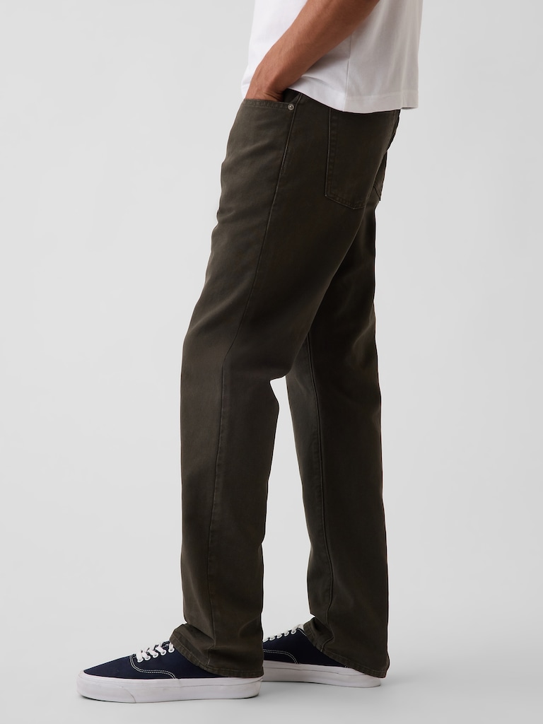Canvas Relaxed Straight Jeans