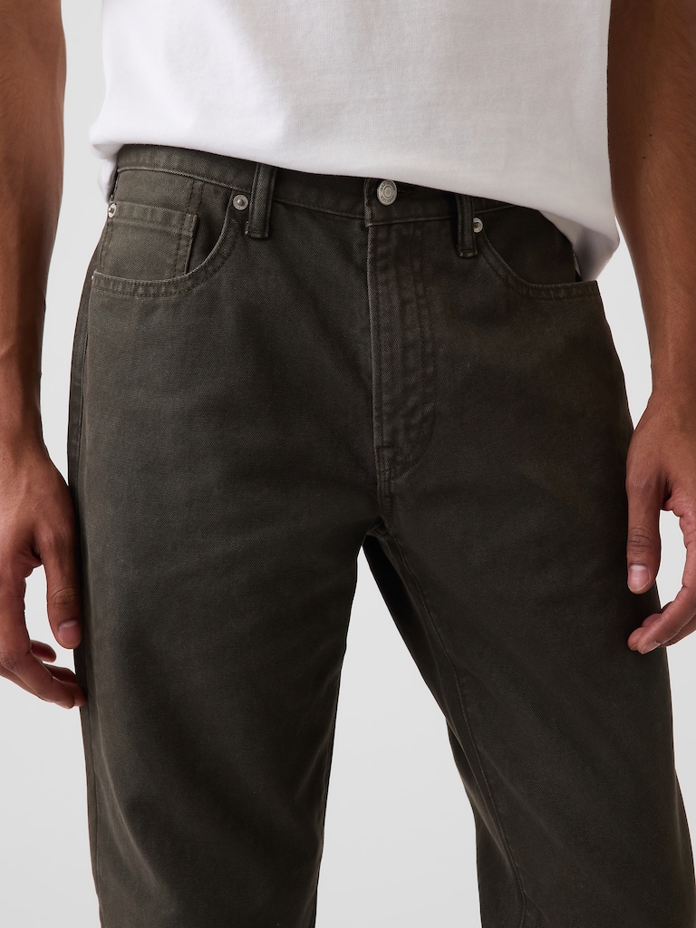 Canvas Relaxed Straight Jeans