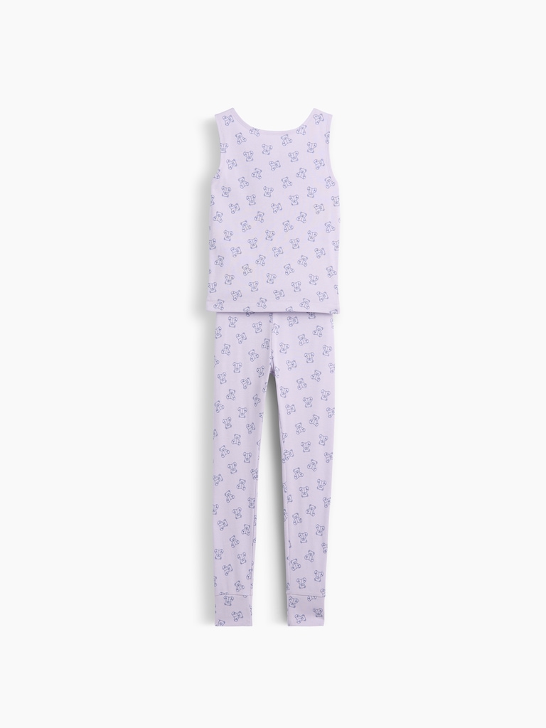 Kids Organic Brushed Cotton Tank & Leggings PJ Set