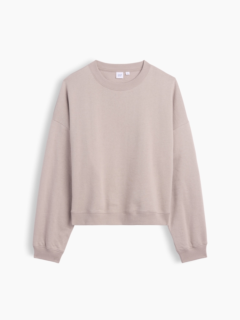 Relaxed Wedge Crewneck Sweatshirt