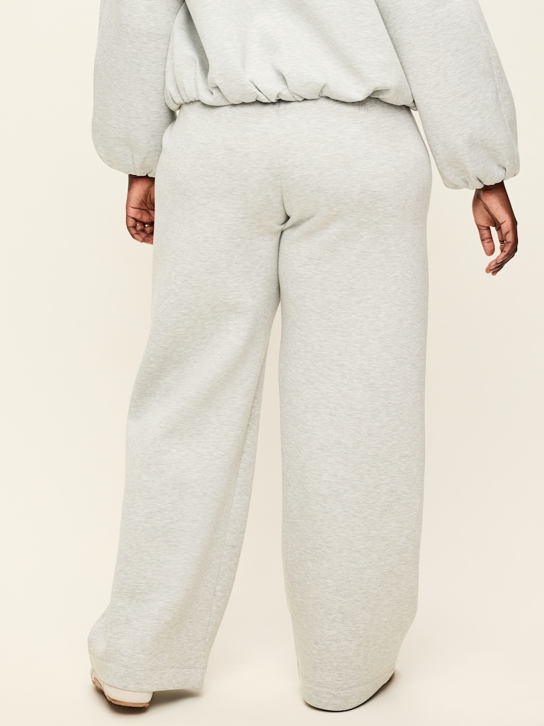 High-Waisted Bounce Fleece Wide-Leg Sweatpants