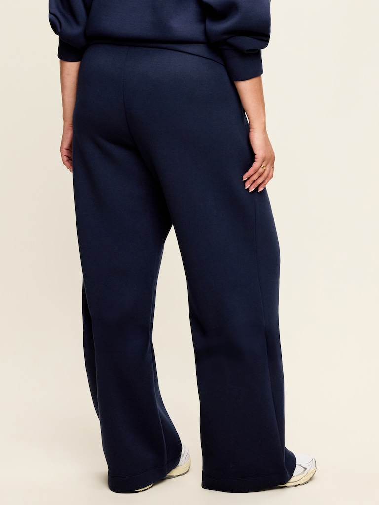High-Waisted Bounce Fleece Wide-Leg Sweatpants