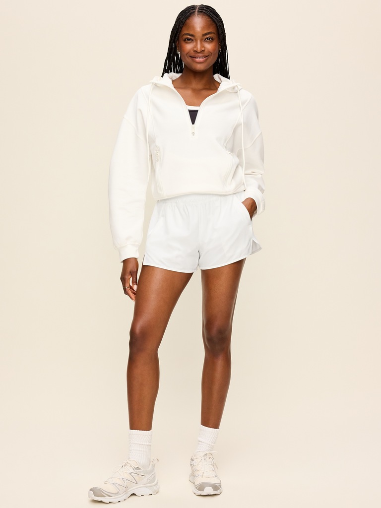 Extra High-Waisted Crinkle Run Shorts -- 3-inch inseam