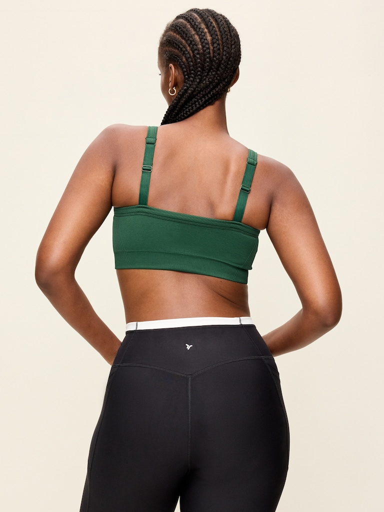 Light Support Fluid Seamless Ribbed Sports Bra