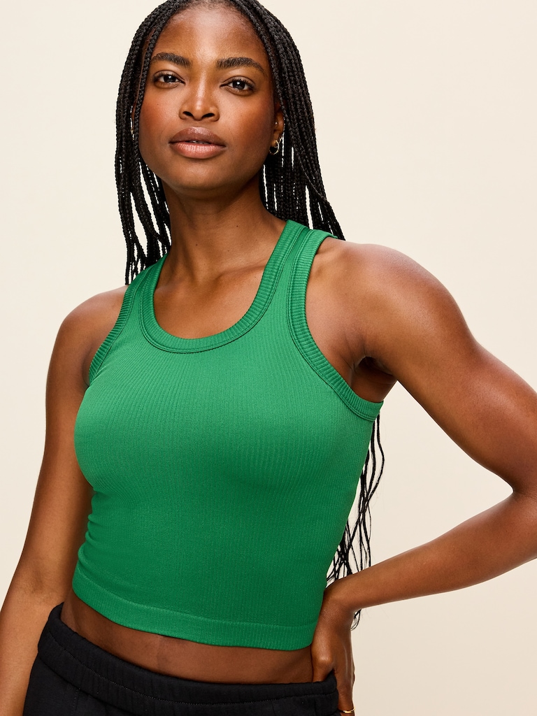 Exhale Seamless Fitted Rib Tank