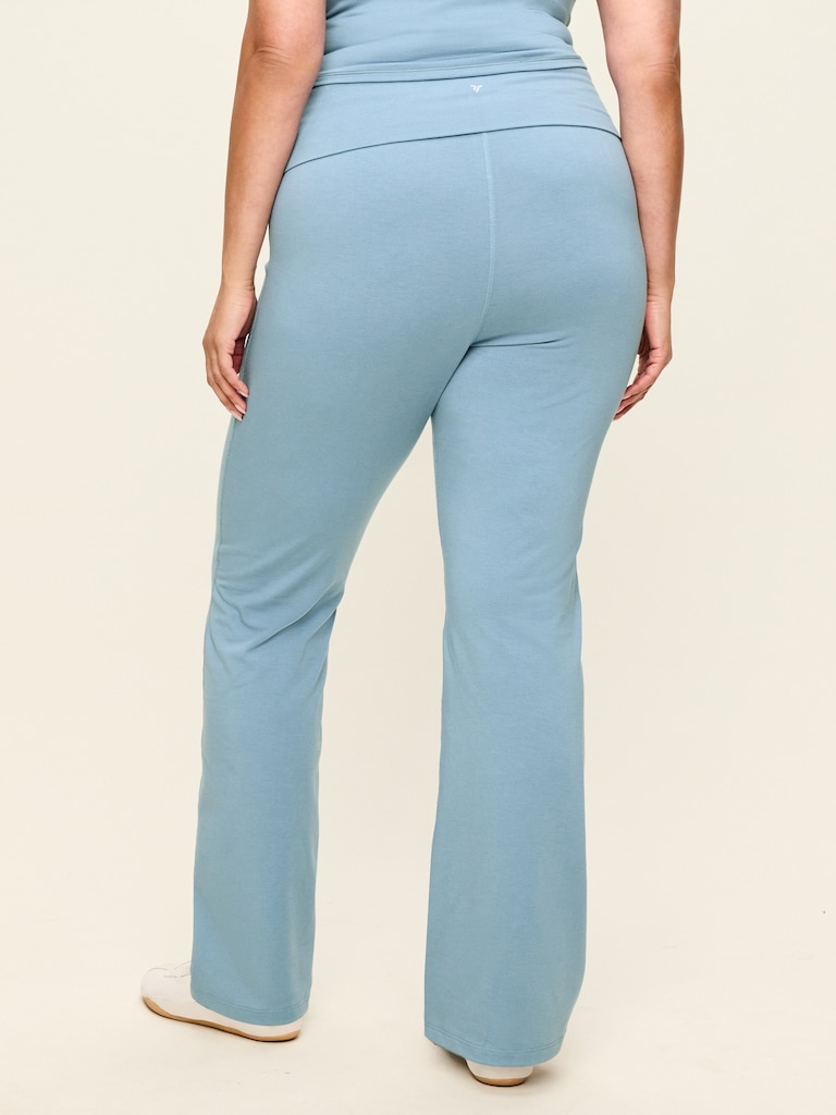 High-Waisted PowerChill Fold-Over Bootcut Leggings