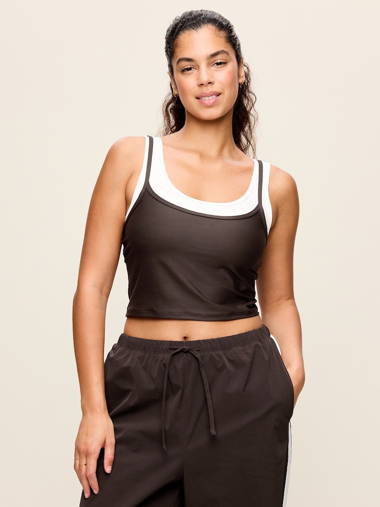 PowerSoft Layered Longline Bra