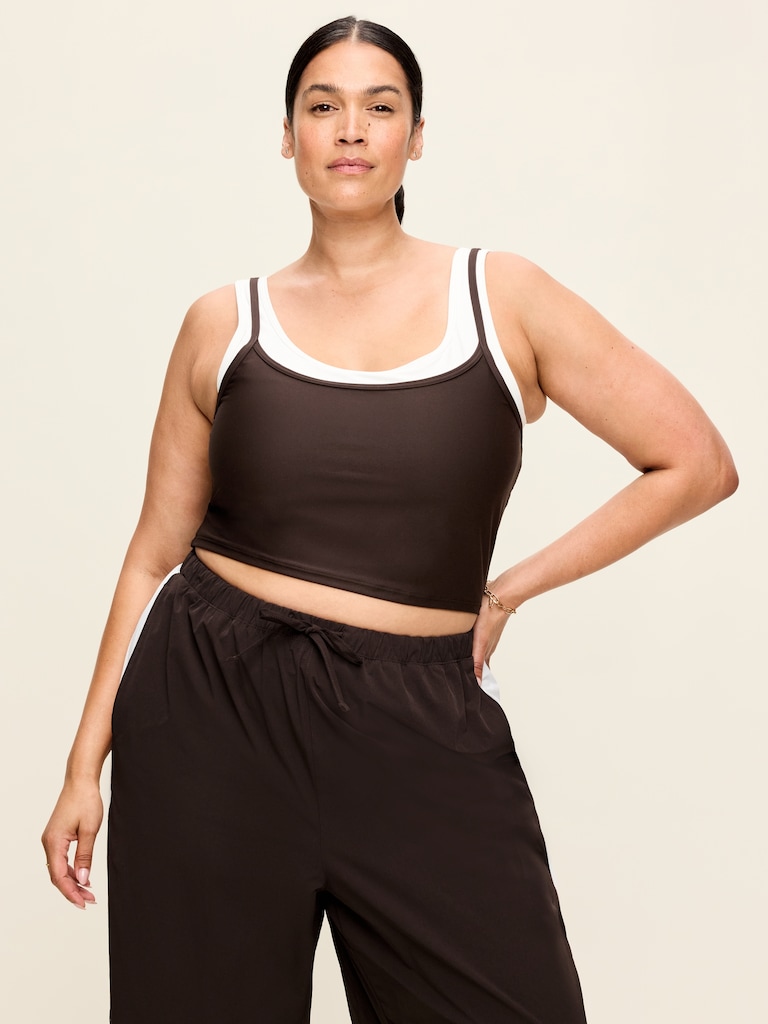 PowerSoft Layered Longline Bra