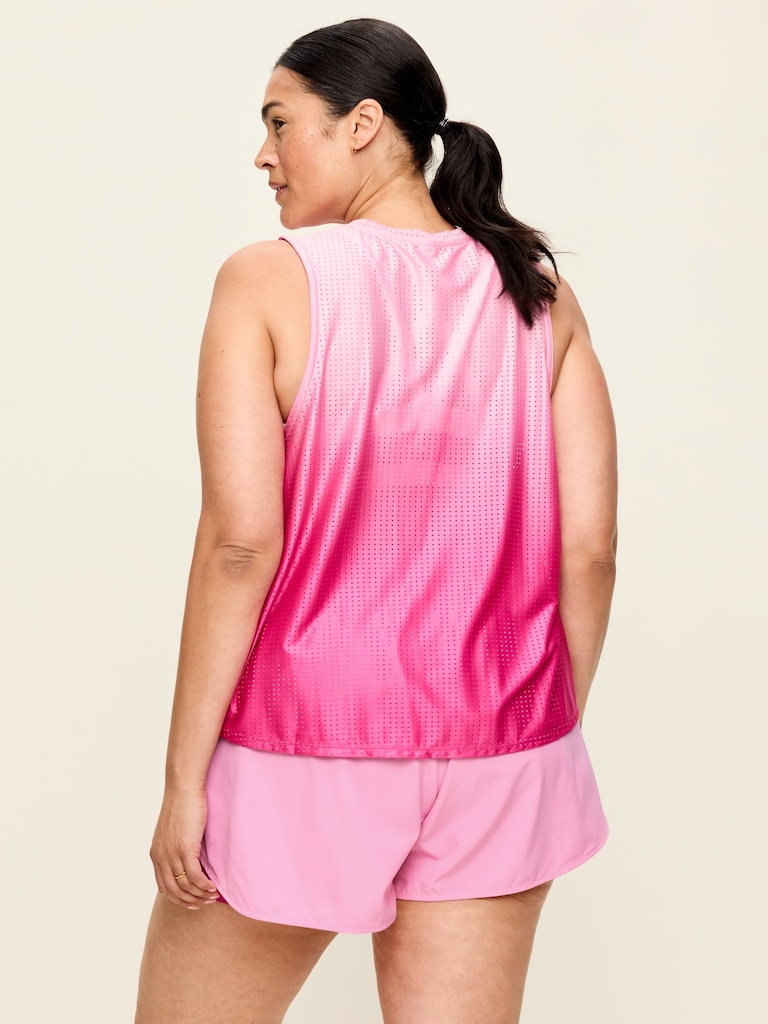 Mesh Muscle Tank Top