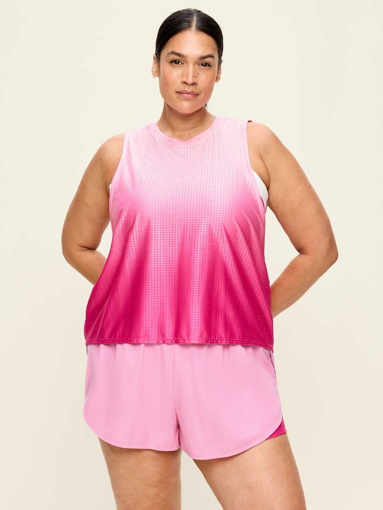 Mesh Muscle Tank Top