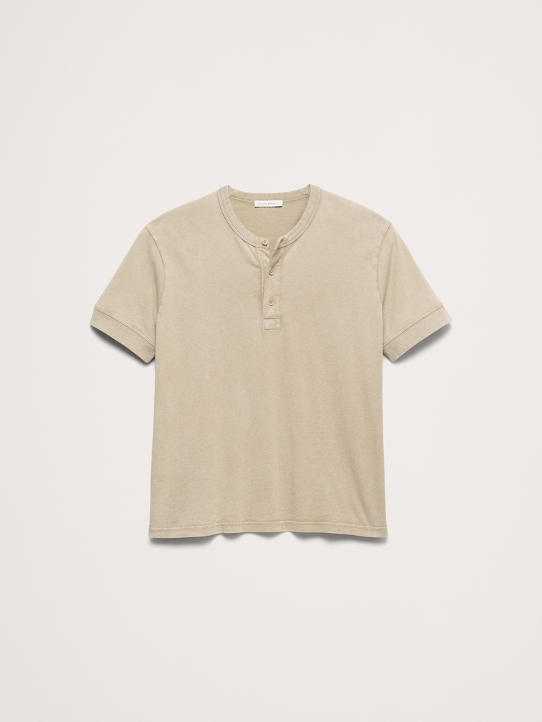 Heritage Cotton Slub Henley T-Shirt