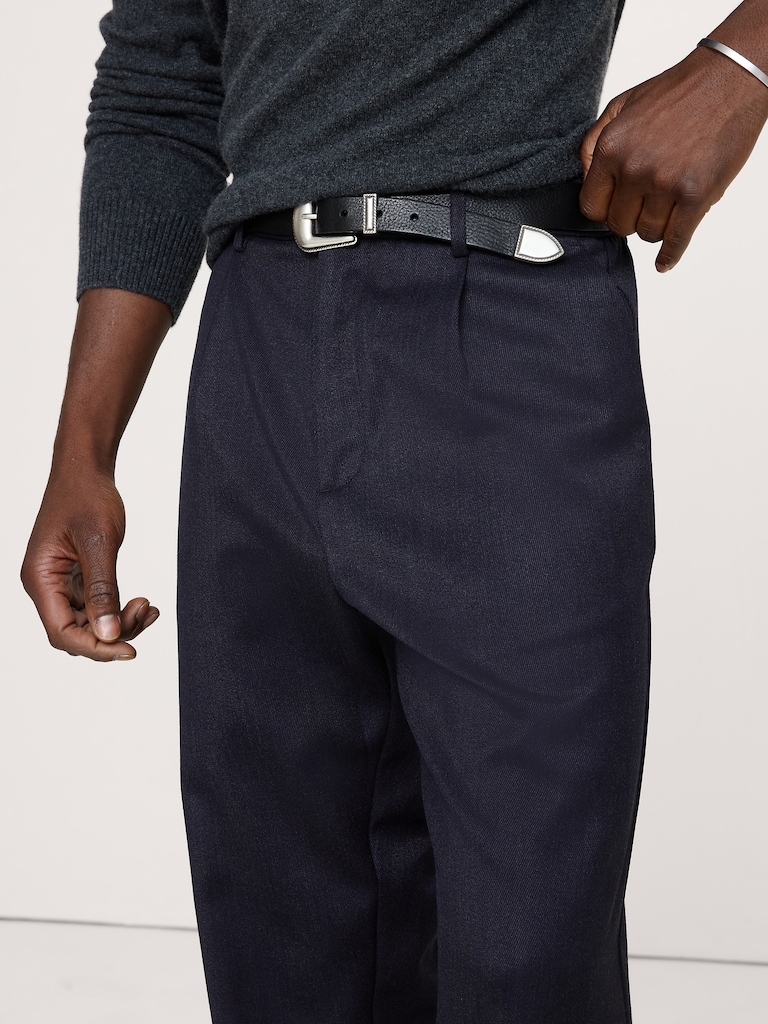 Relaxed Twill Dress Pant