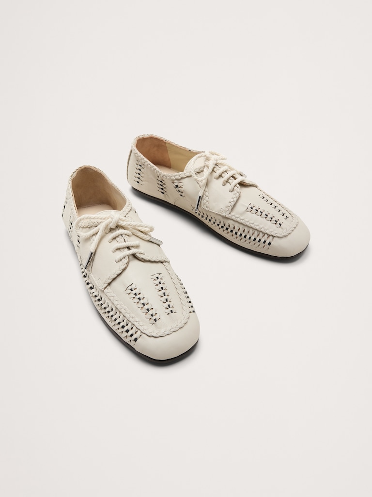 Mahira Leather Flats by Freda Salvador