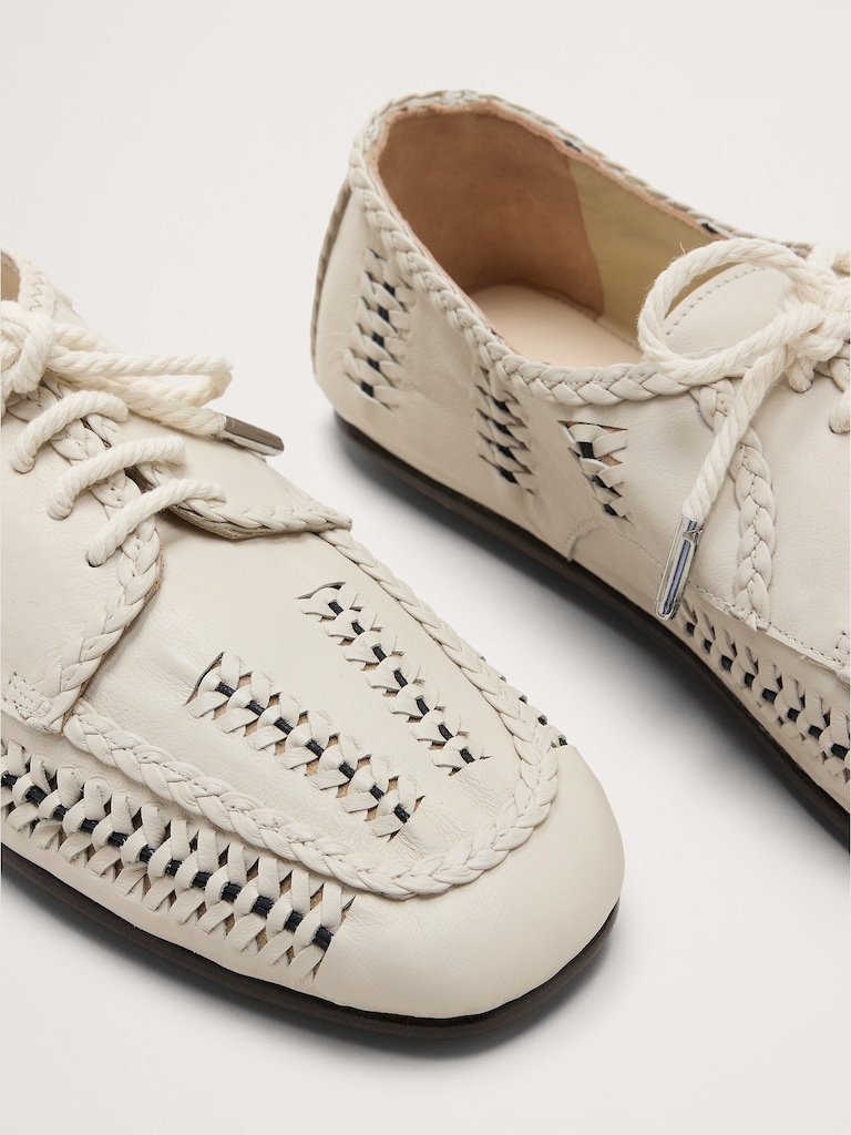 Mahira Leather Flats by Freda Salvador