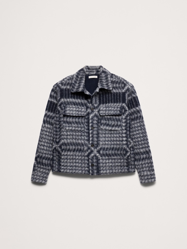 Boiled Wool Shirt Jacket