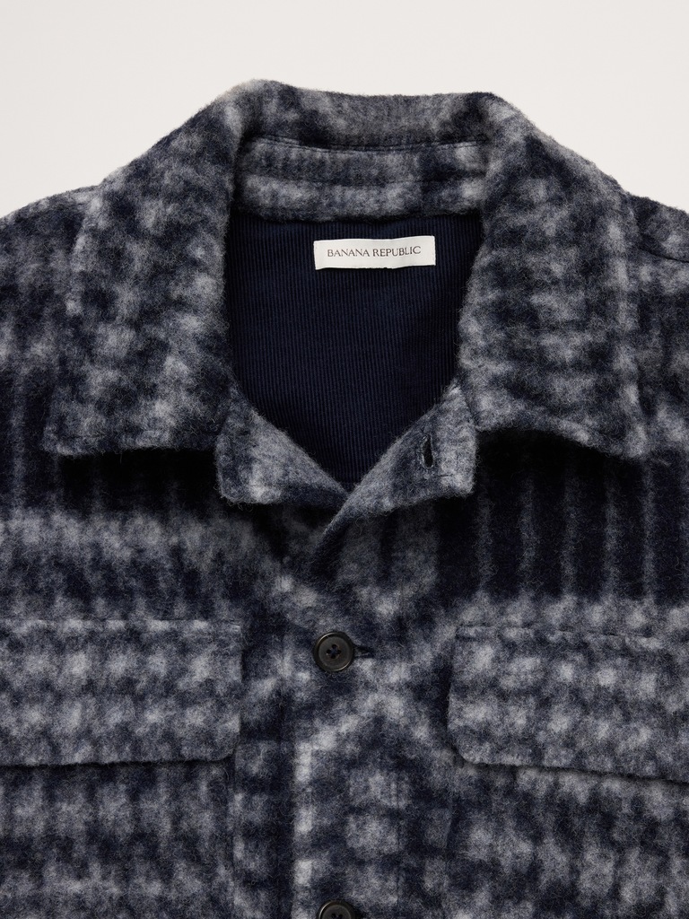 Boiled Wool Shirt Jacket