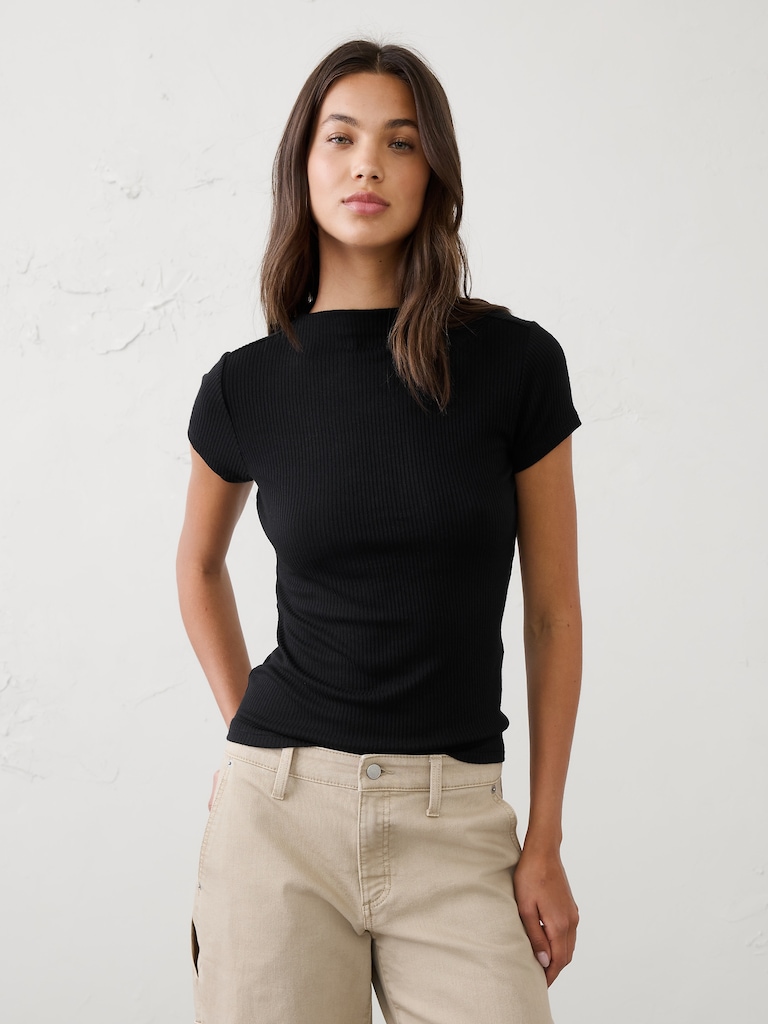 Soft Luxe Ribbed T-Shirt