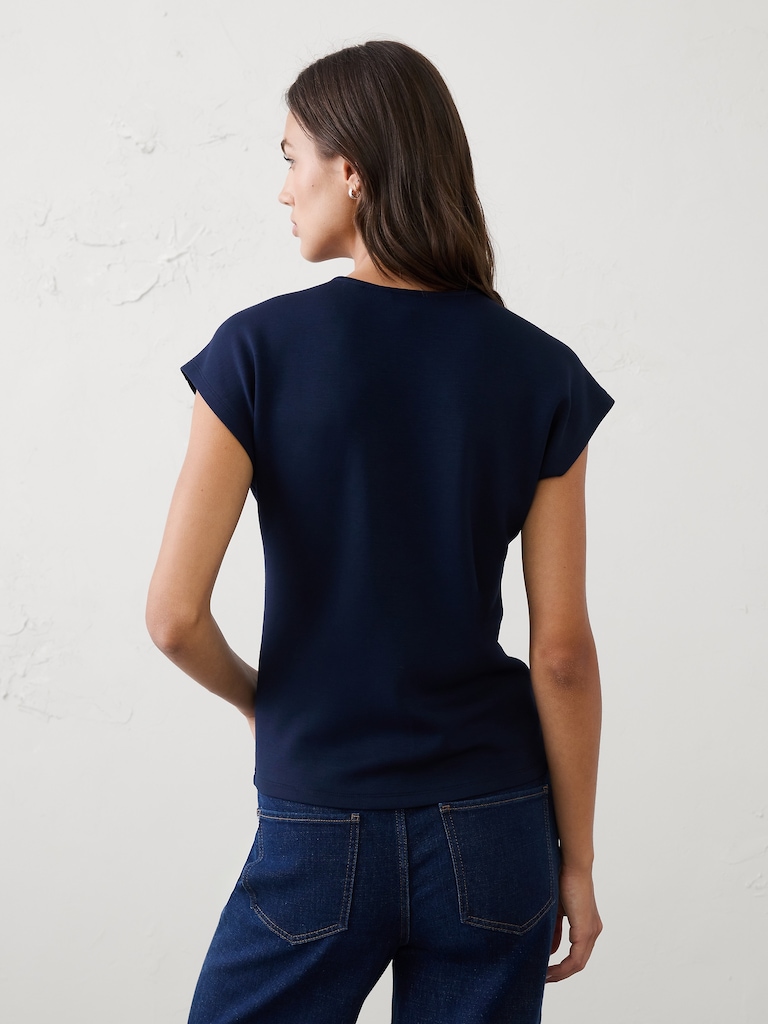 Soft Touch Cap-Sleeve Top
