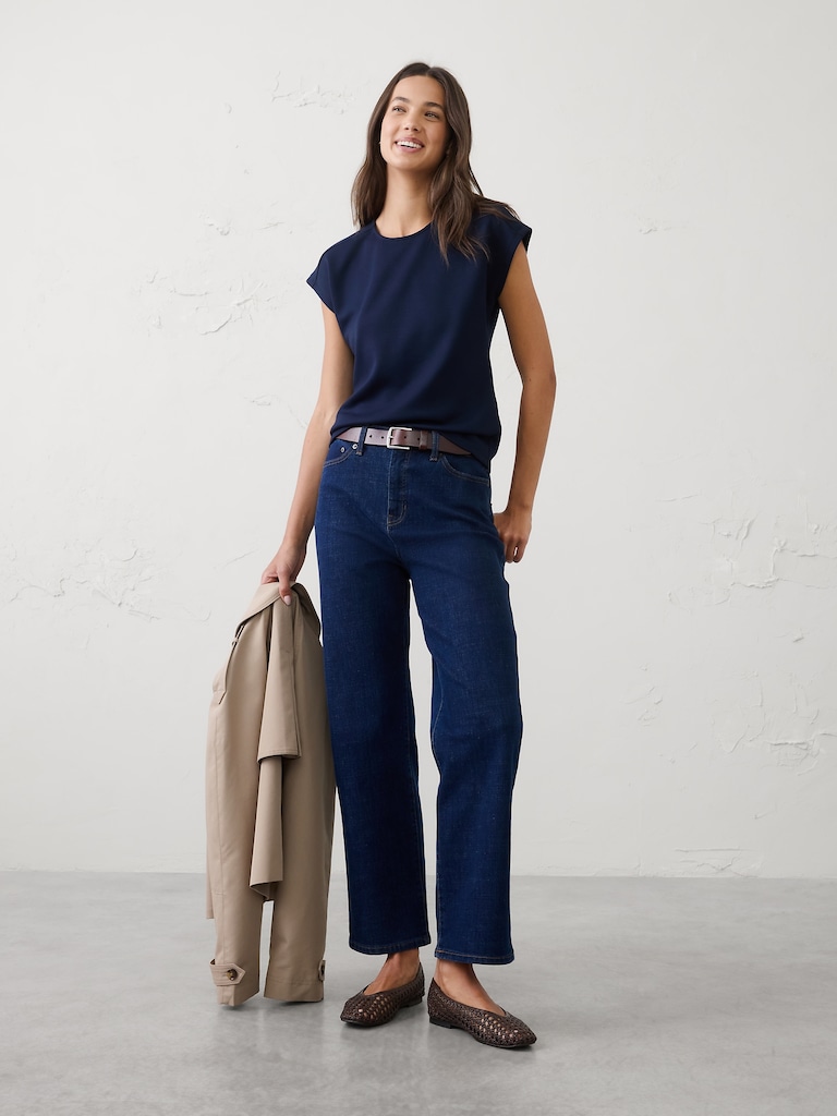 Soft Touch Cap-Sleeve Top