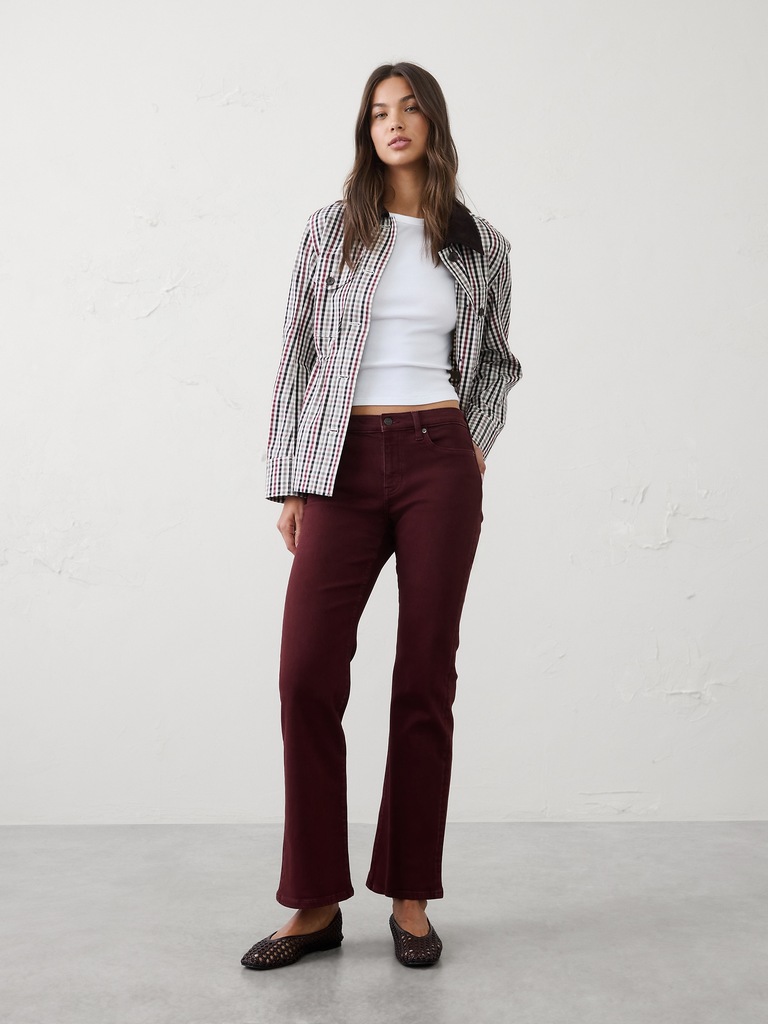 Bootcut Mid-Rise Slim Jean