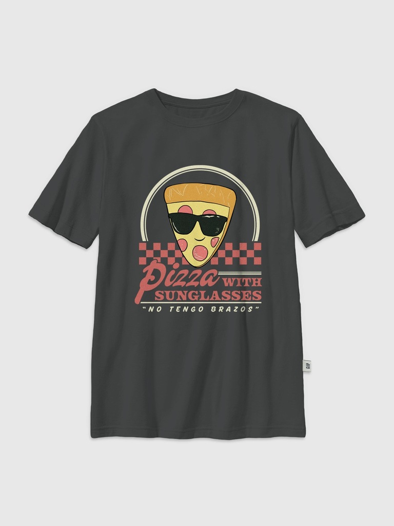 Kids Toy Story 5 Pizza Face Graphic T-Shirt