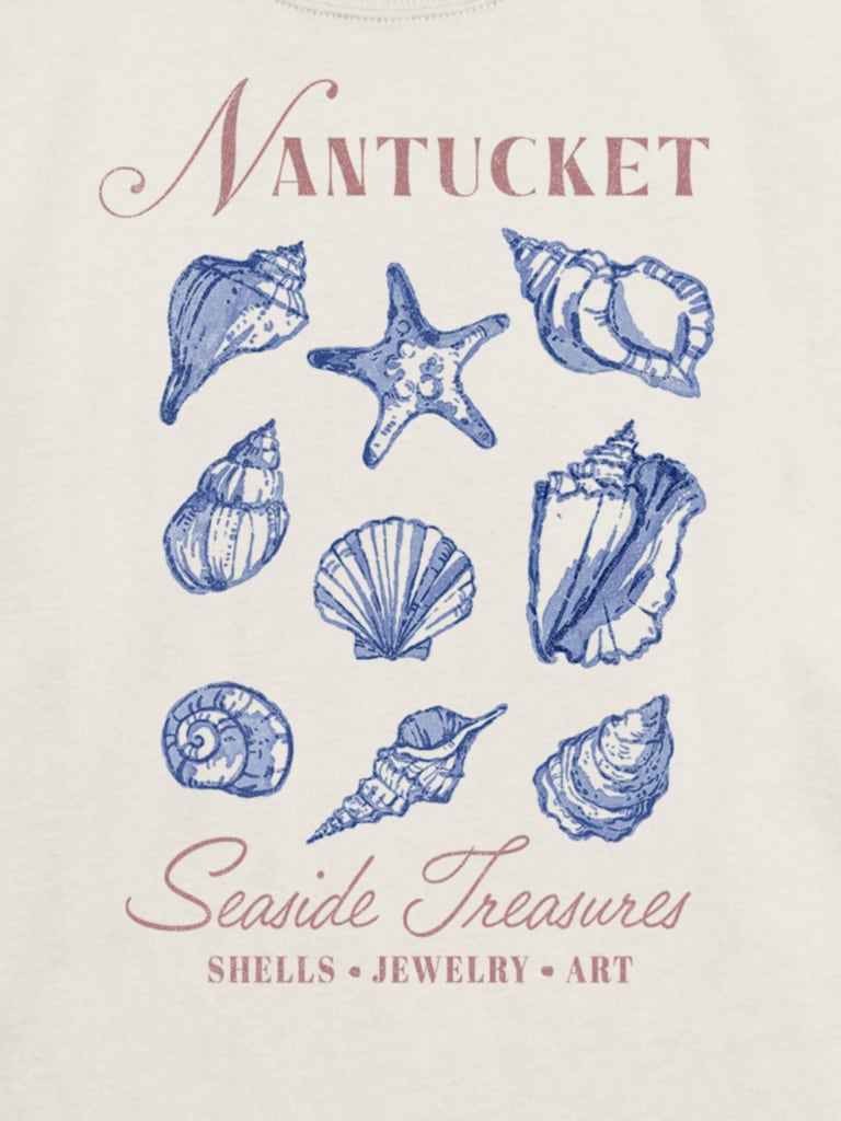 Kids Nantucket Shells Graphic T-Shirt