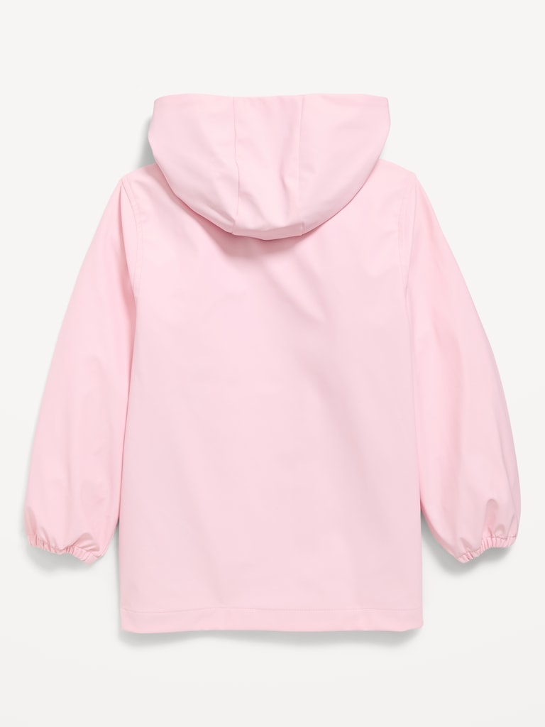 Veste surdimensionnée hydrorésistante à capuchon pour fille