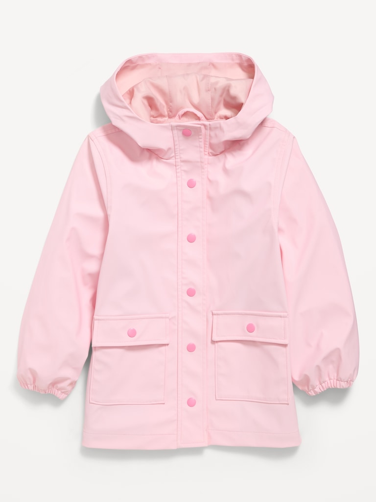Veste surdimensionnée hydrorésistante à capuchon pour fille