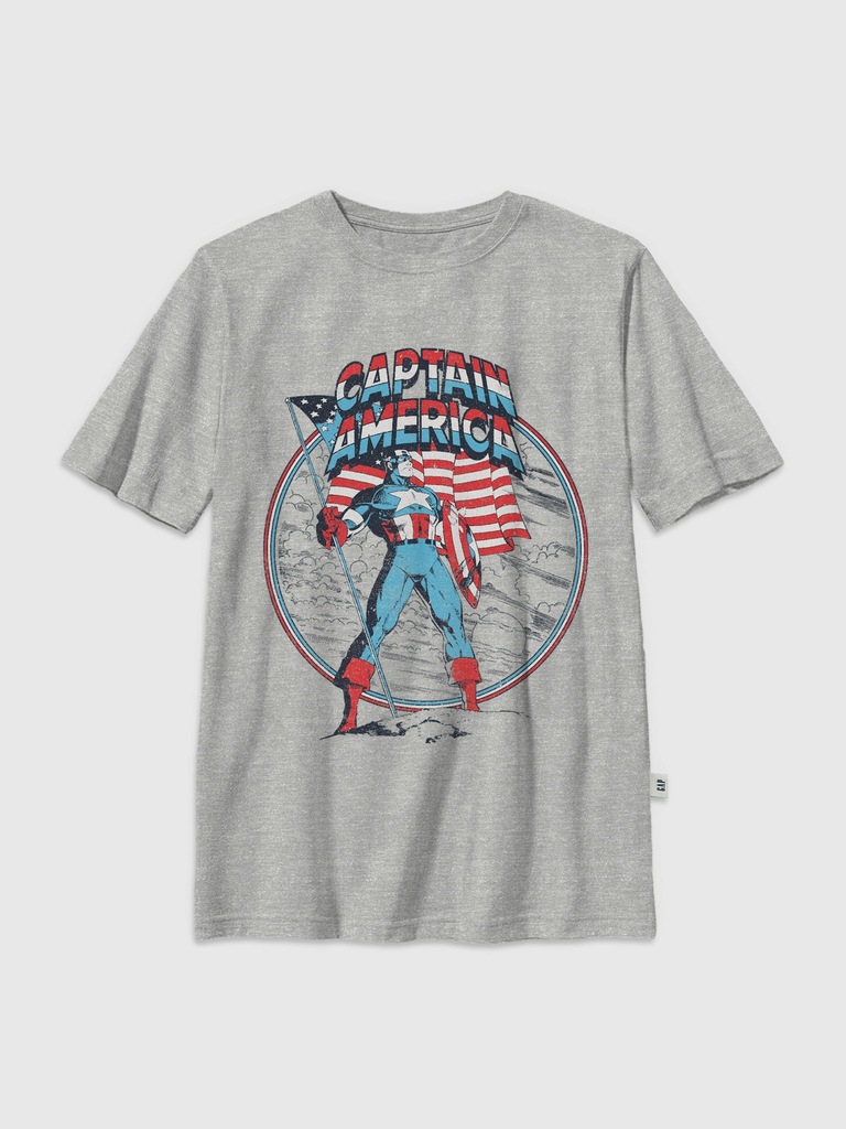Kids Captain America Vintage Pose Graphic T-Shirt