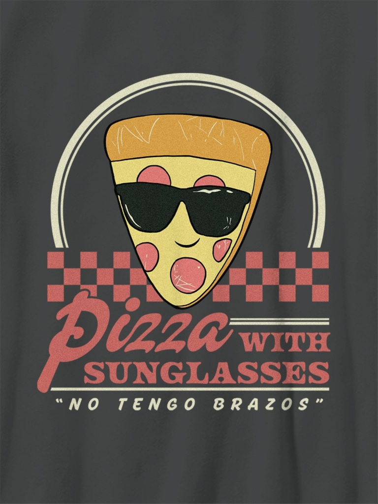Kids Toy Story 5 Pizza Face Graphic T-Shirt