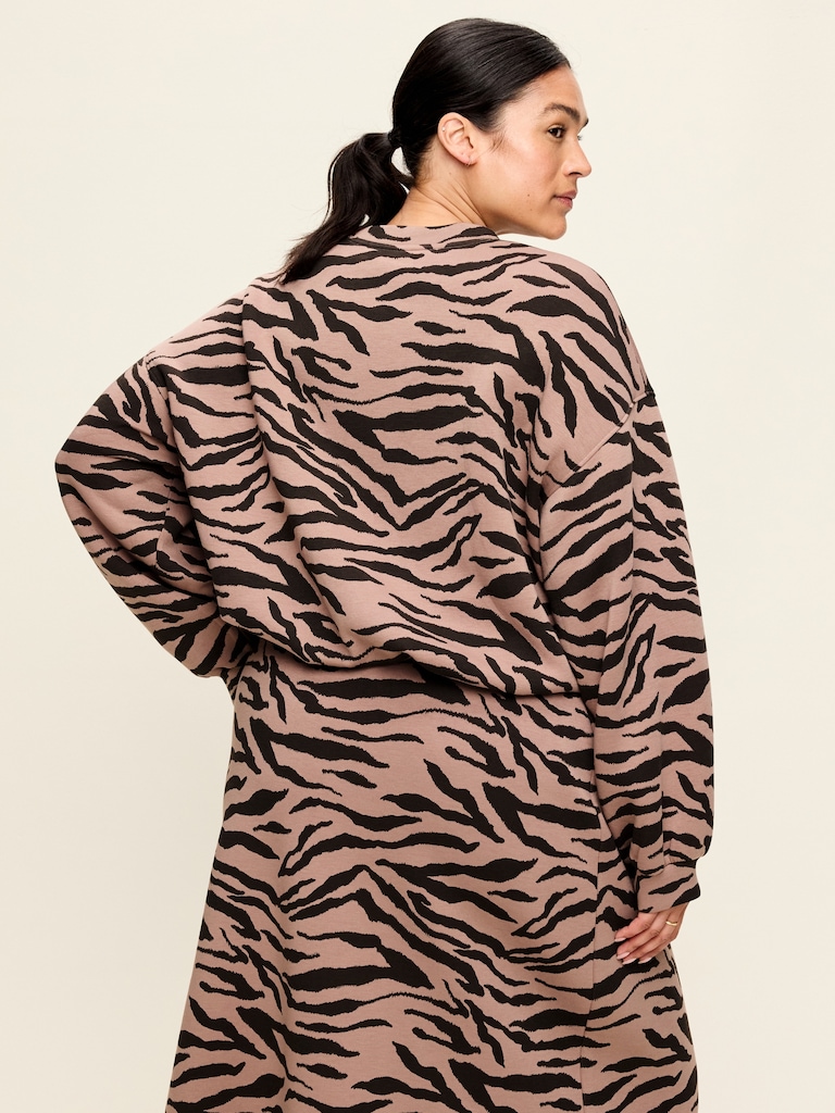 Bounce Fleece Bubble-Hem Sweatshirt