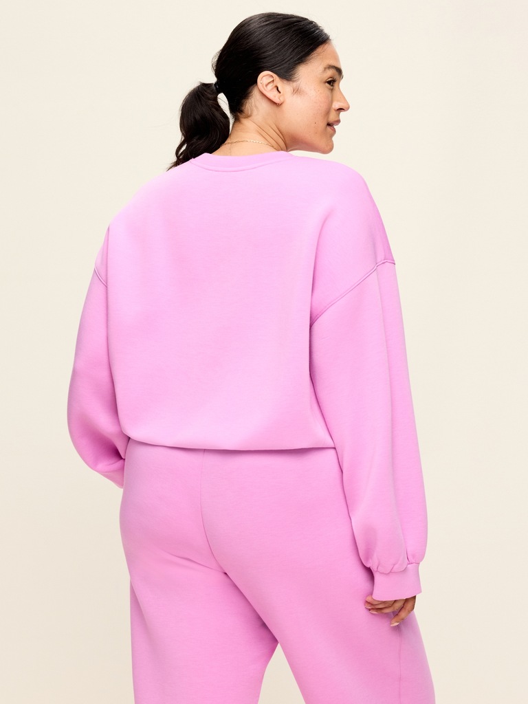 Bounce Fleece Bubble-Hem Sweatshirt