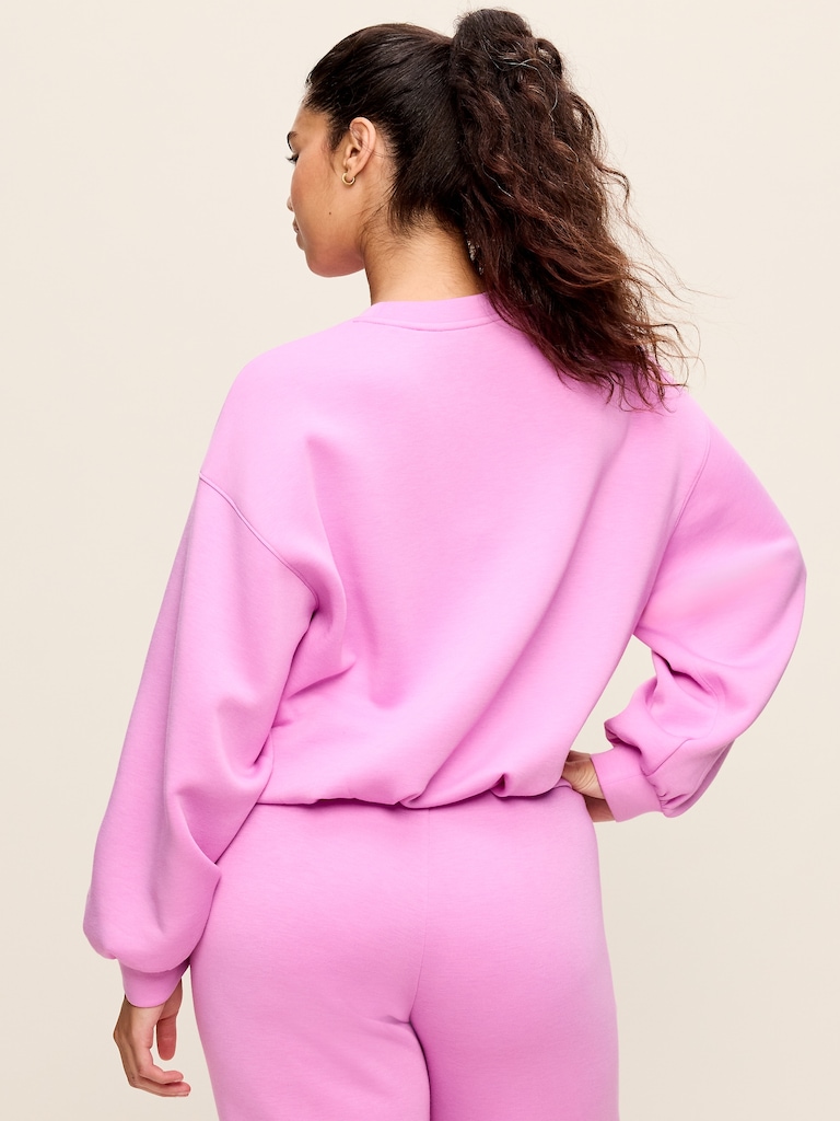 Bounce Fleece Bubble-Hem Sweatshirt