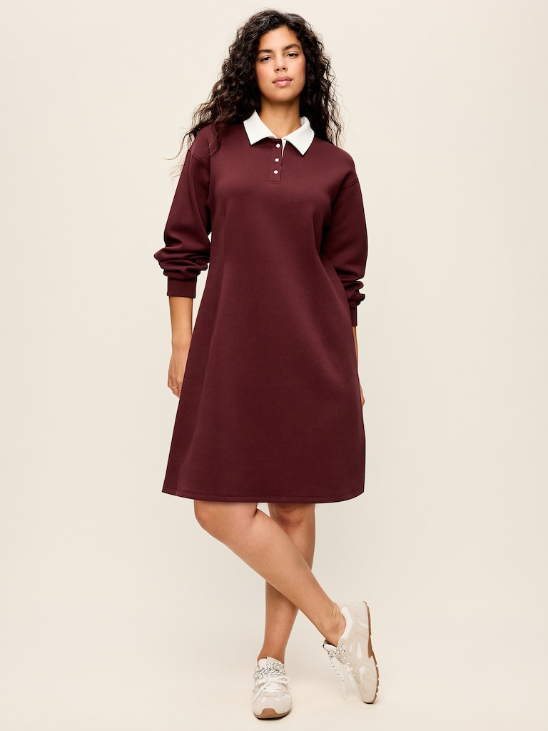 Dynamic Fleece Pique Polo Dress
