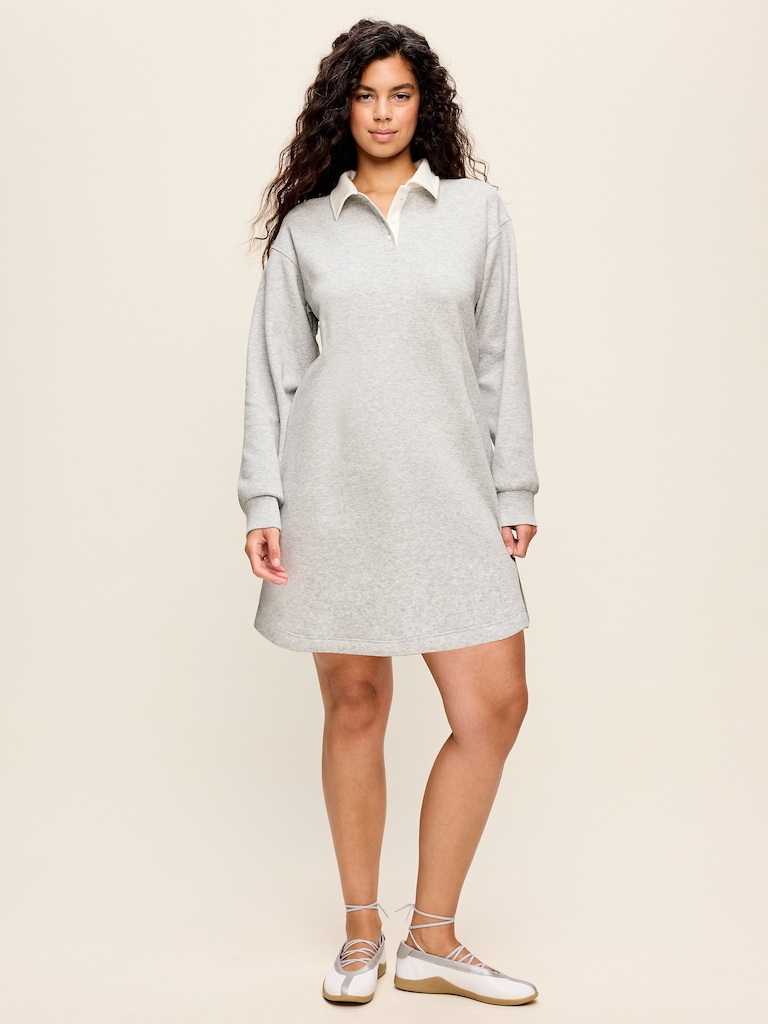 Dynamic Fleece Pique Polo Dress