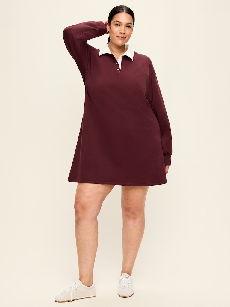Dynamic Fleece Pique Polo Dress