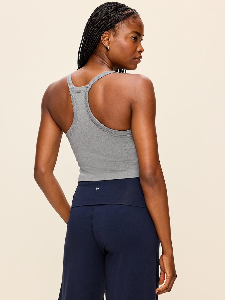 Seamless Square-Neck Longline Bra