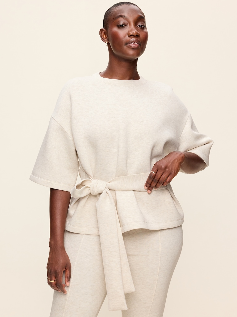 Bounce Fleece Wrap Top