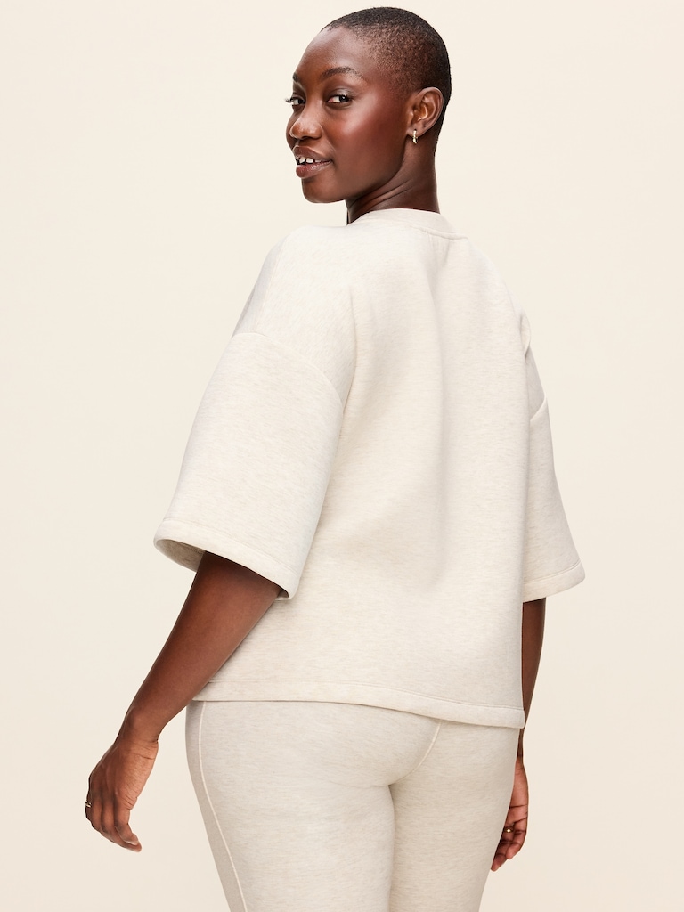 Bounce Fleece Wrap Top